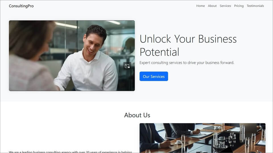 AI Generated Image for Consulting Agency